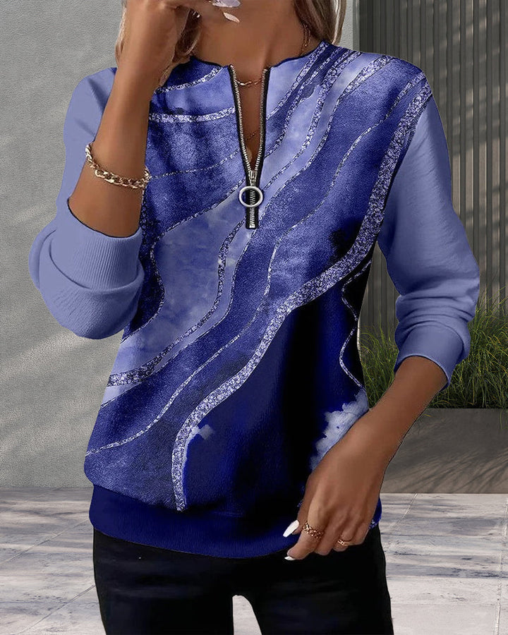 Lannie | Dámsky top s dlhým rukávom a štvrťzipsom