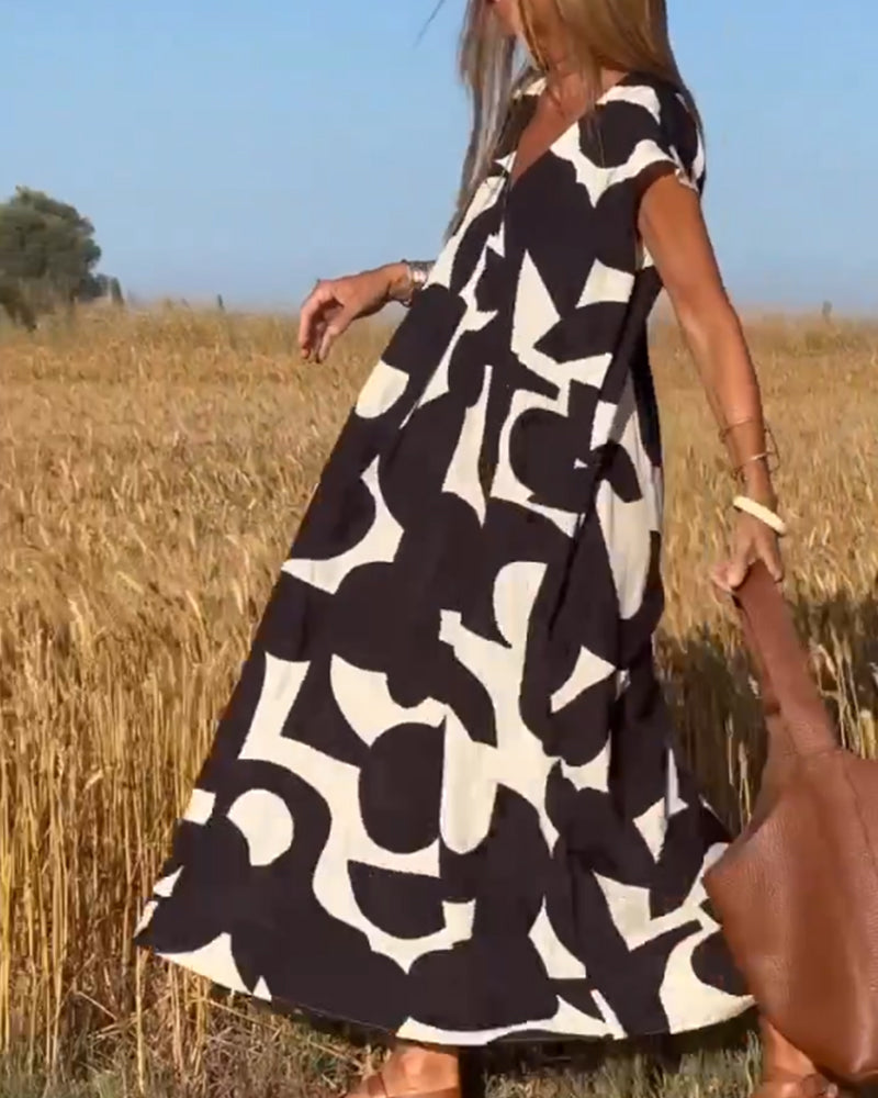 Clementine - Neformálne šaty s výstrihom do V