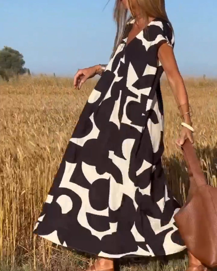 Clementine - Neformálne šaty s výstrihom do V