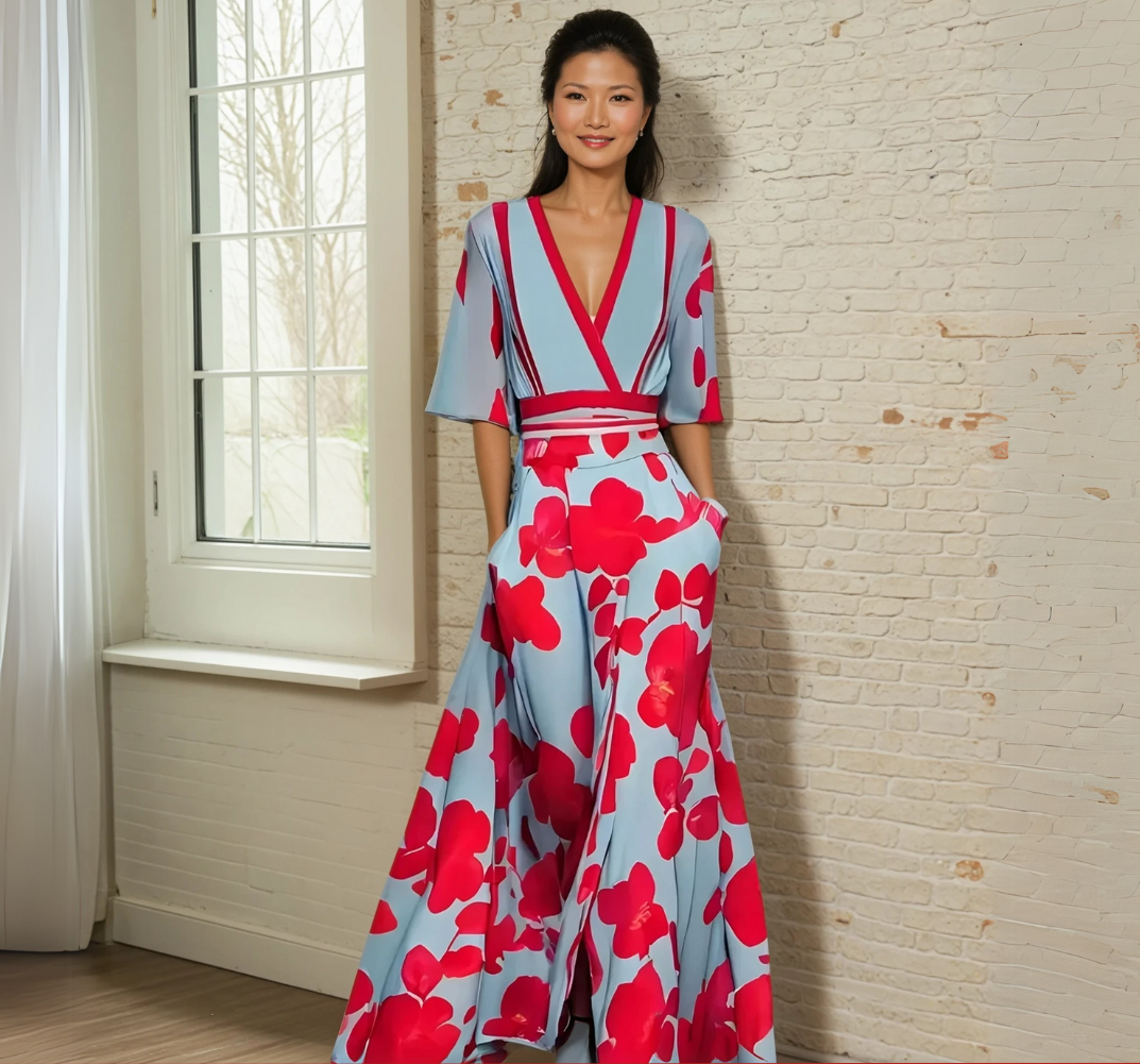 Lizzy - Elegantné šaty s kvetinovým vzorom! 