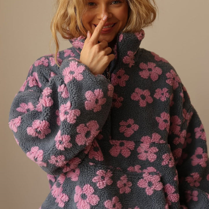 Daisy™ | Teplá Fleece Mikina Bloom