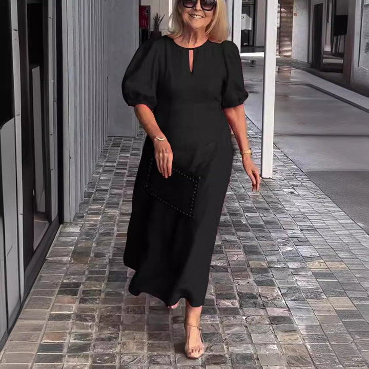 Frankie - Šik voľné šaty s bublinkovými rukávmi