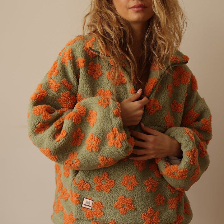 Daisy™ | Teplá Fleece Mikina Bloom