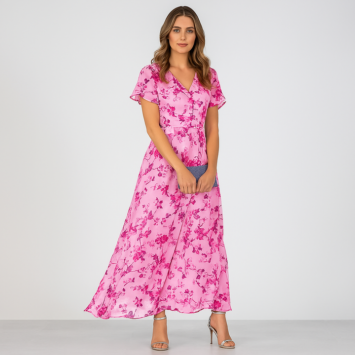 Dlhé kvetinové šaty Lidia