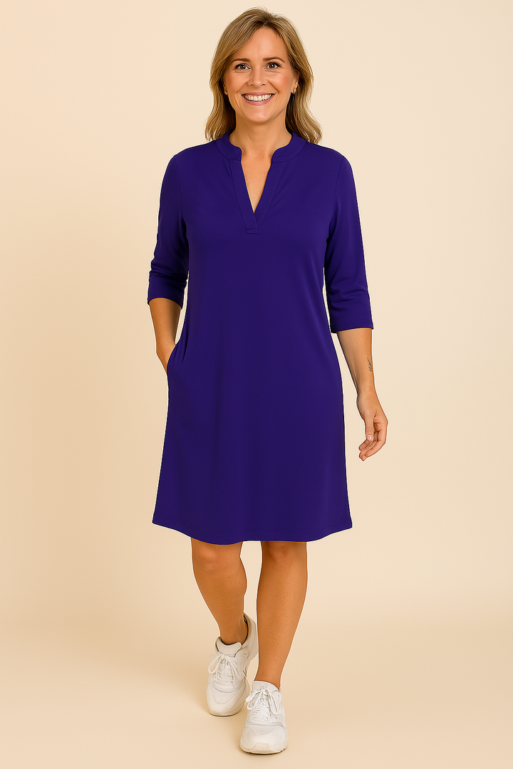 Hanneke™ | Jednoduché šaty s výstrihom do V