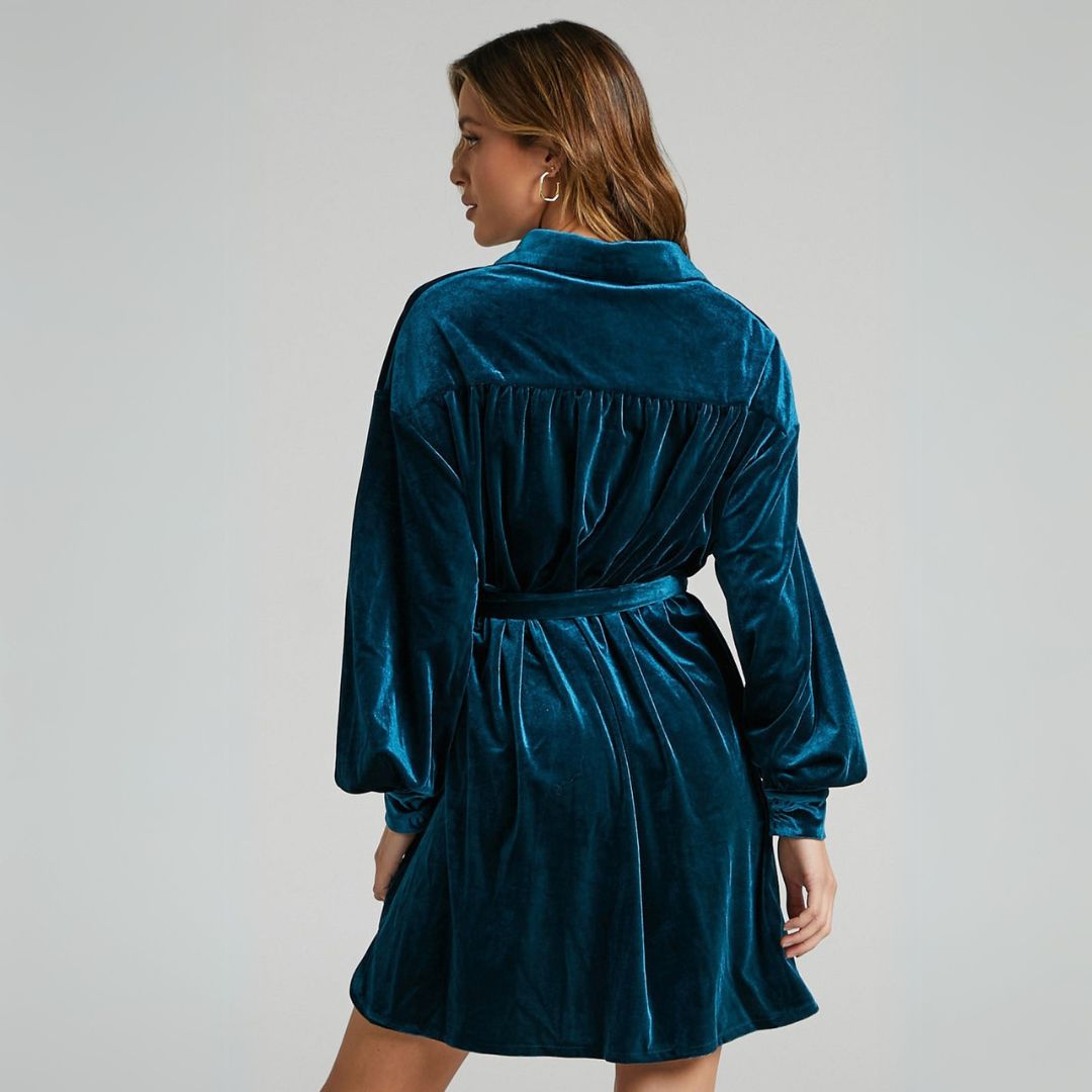 Geraldine - Elegantné zamatové šaty