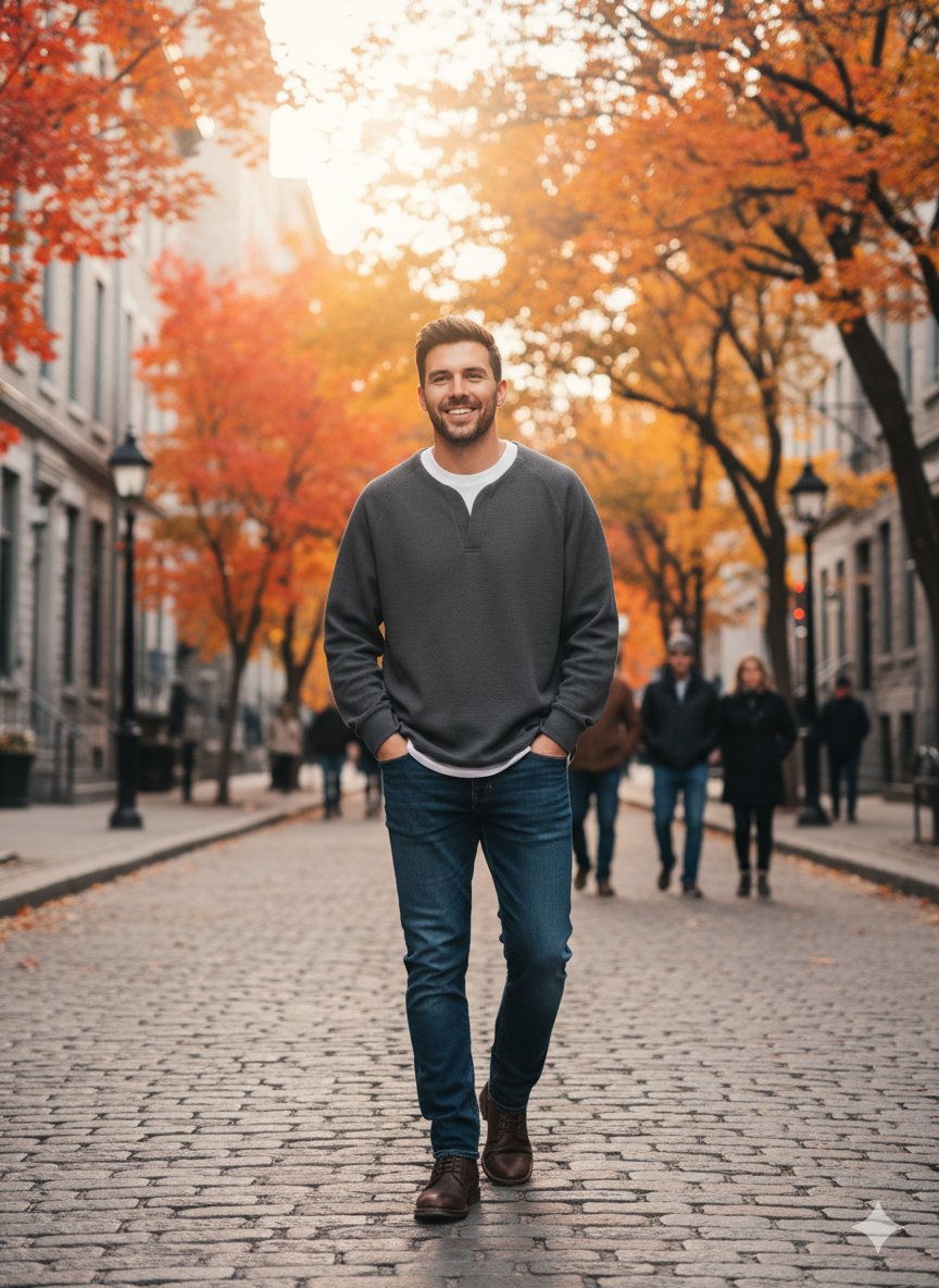 Alex | Vrstvené tričko s dlhým rukávom na každý deň