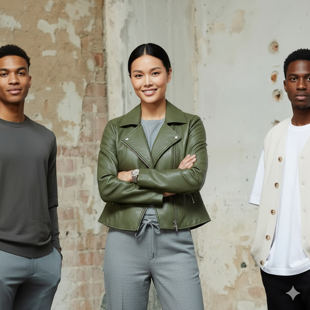 Moto bunda z ovčej kože Clarisse