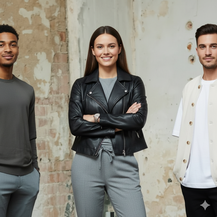 Moto bunda z ovčej kože Clarisse