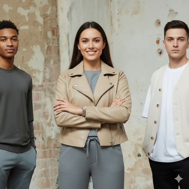 Moto bunda z ovčej kože Clarisse