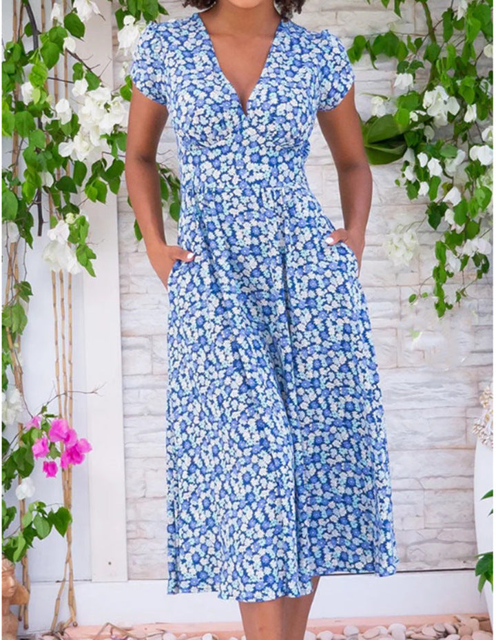 Letné šaty zakrývajúce bruško Anna