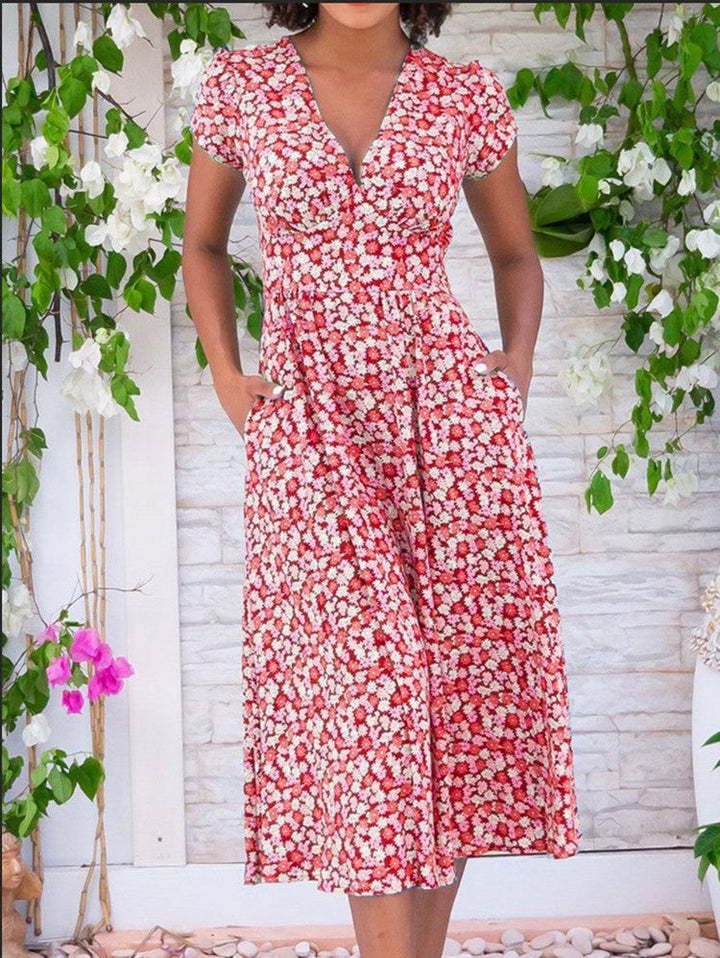 Letné šaty zakrývajúce bruško Anna