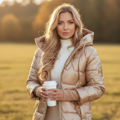 Lola - Teplá ležérna bunda s kapucňou