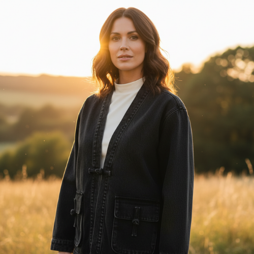 Džínsové kimono Vintage Wash