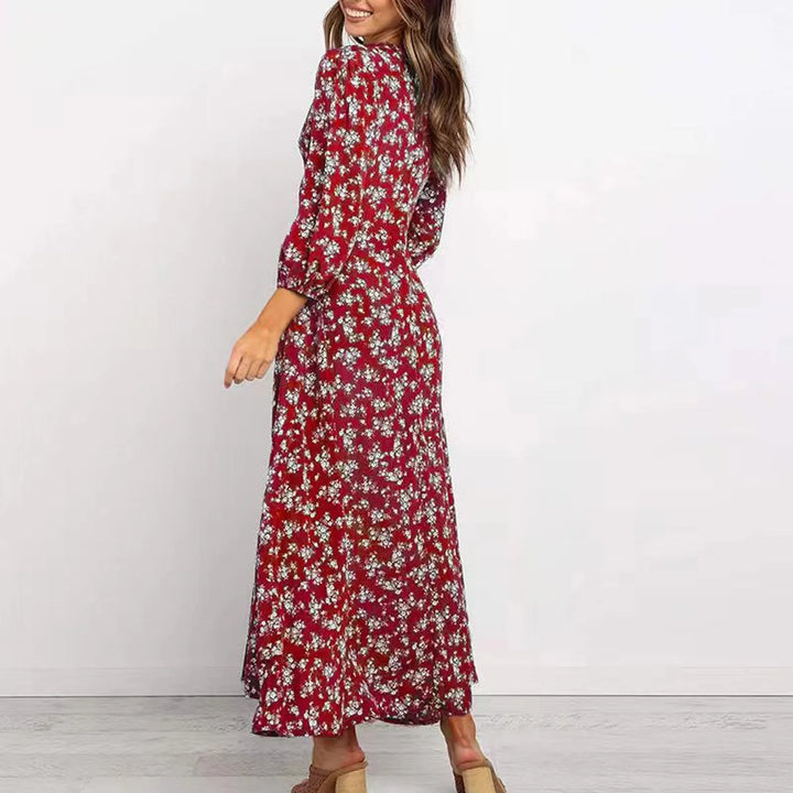 Jane - V-neck Floral Dress