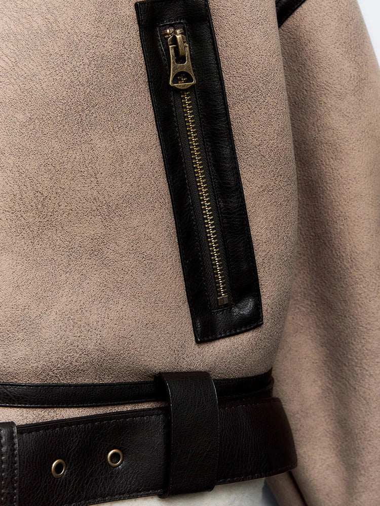 Skrátený šerpský kabát