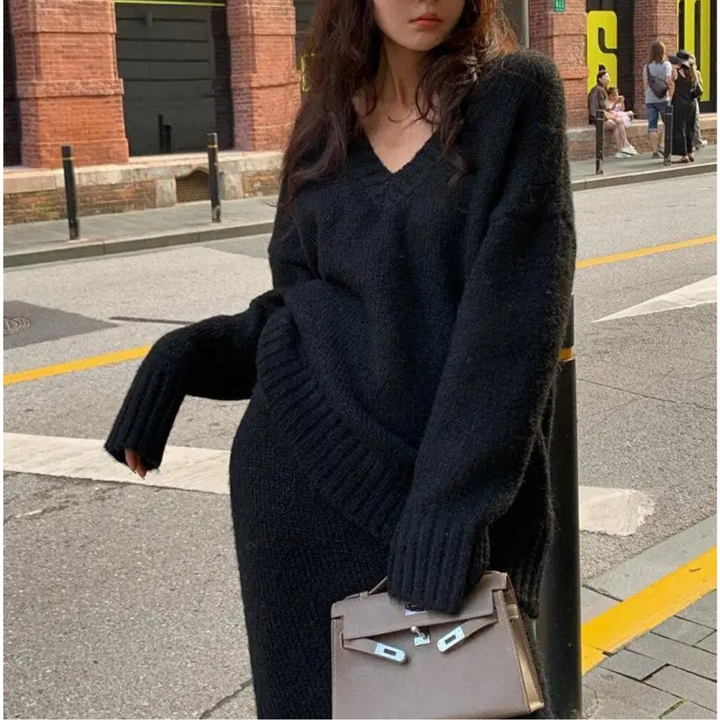 Mabel - Pohodlný pletený kombinéza