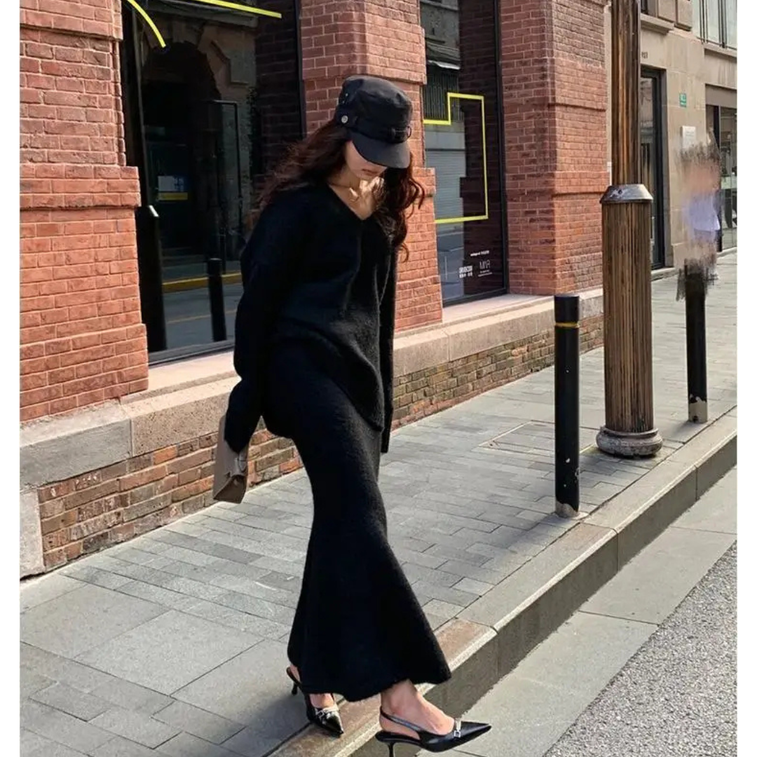 Mabel - Pohodlný pletený kombinéza