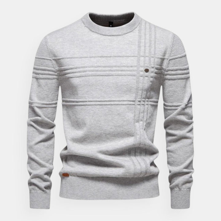 Enzo - Klasický kockovaný sveter 